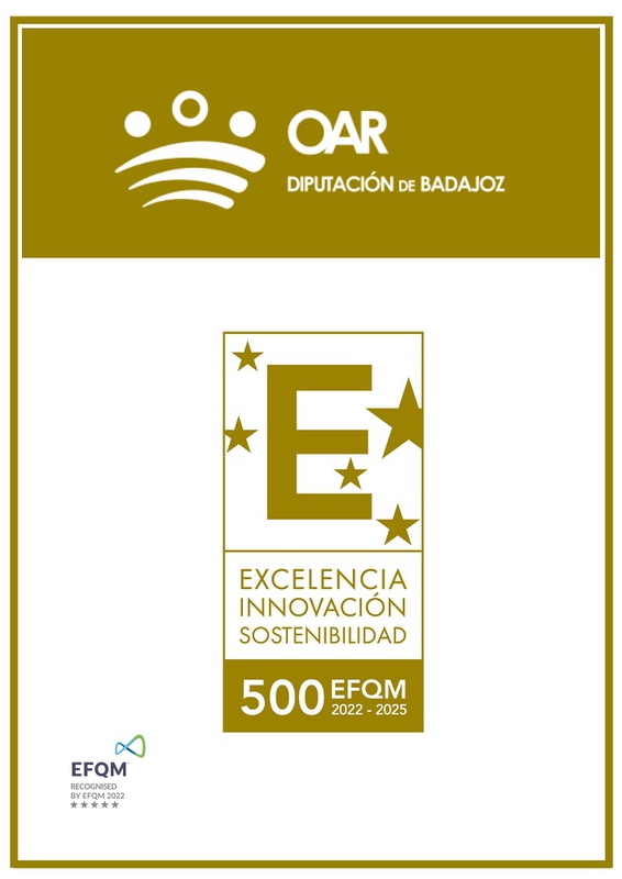 El Organismo Autónomo de Recaudación renueva el sello EFQM 500 de Excelencia, Innovación y Sostenibilidad