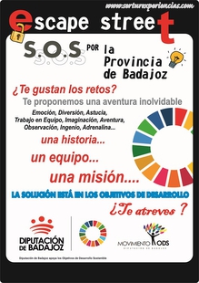 La Diputación sensibiliza sobre los Objetivos de Desarrollo Sostenible a través del proyecto 'Escape Street: S.O.S. por la provincia de Badajoz'