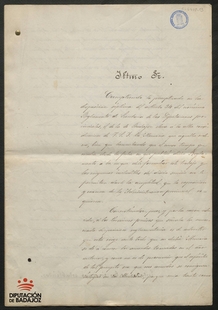 Documento del mes de diciembre del Archivo de la DiputaciÃ³n de Badajoz
