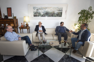 Miguel Ángel Morales se reúne con representantes de la Intendencia de Montevideo, Uruguay