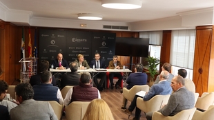 La Diputación de Badajoz asiste la clausura de la Asamblea General de la Confederación Extremeña de la Construcción (CNC)