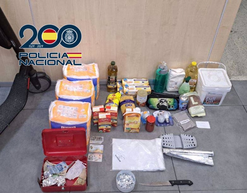 Dos detenidos en Mérida con 69 papelinas de cocaína y heroína que vendían en un sótano
