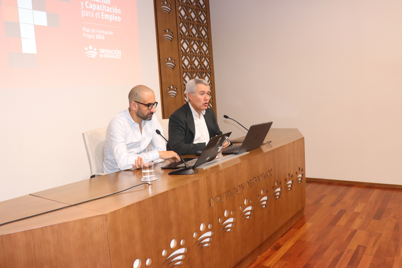 La Diputación presenta su Plan de Formación Propio para el primer semestre de 2026