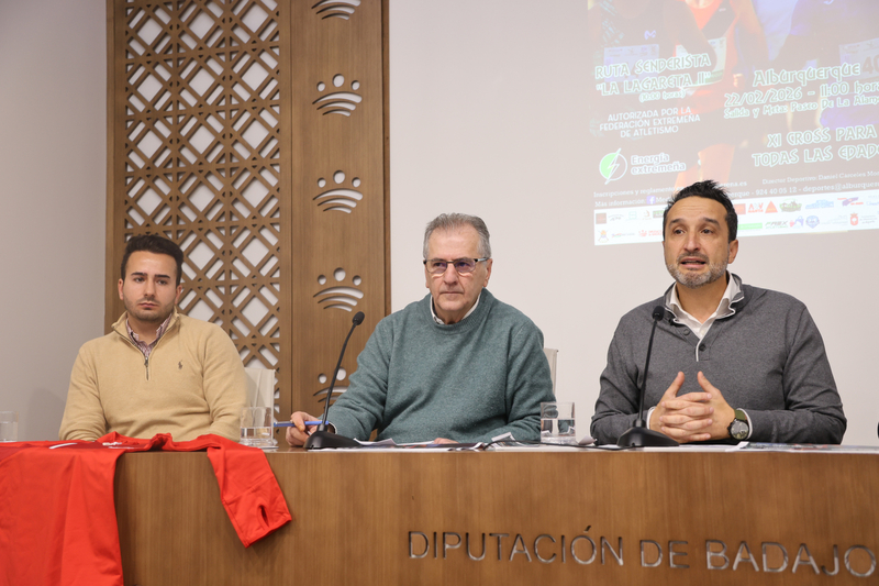 La XIX Media Maratón y X 11K ‘José María Pámpano/Gran Premio Energía Extremeña’ se presentan en la Diputación