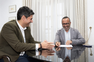 Diputación de Cáceres y los empresarios de Coria y comarca estrechan relación para futuras colaboraciones