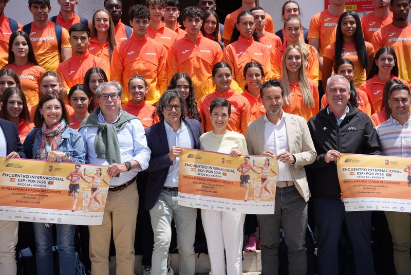 Villafranca de los Barros se convierte en epicentro del atletismo internacional con el Encuentro de Relevos España–Portugal