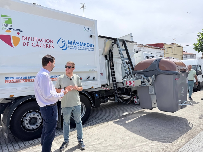 La Diputación de Cáceres, a través de MásMedio, mejora el servicio de recogida de residuos en 12 municipios de Trasierra–Tierras de Granadilla