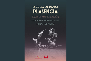 Abierto el plazo de matrícula de la Escuela de Danza de Plasencia para el curso 2026/2027