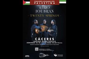 Le Trio Joubran protagoniza un concierto solidario por Palestina en los Jardines de Pedrilla
