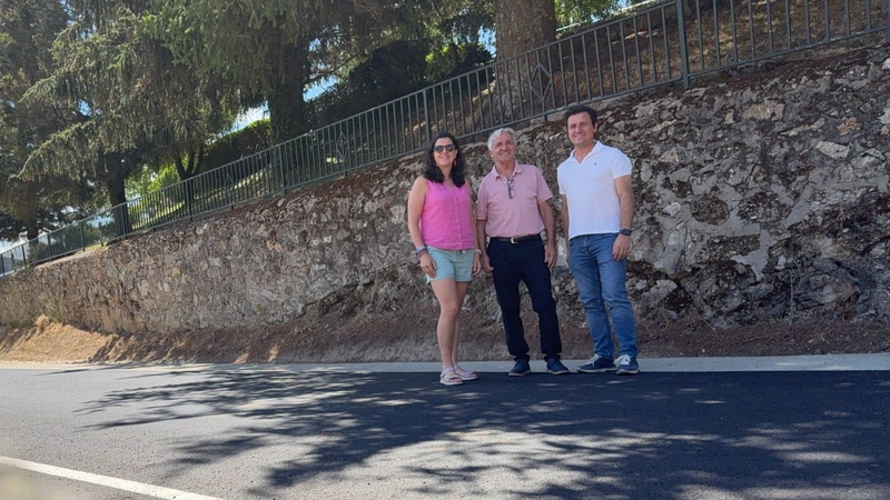 La Diputación de Cáceres concluye las obras de refuerzo de la CC-225 de La Garganta hasta el límite con Salamanca