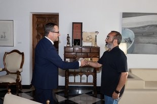 Miguel Ángel Morales, ha mantenido una reunión institucional con el gerente del Grupo de Ciudades Patrimonio de la Humanidad de España