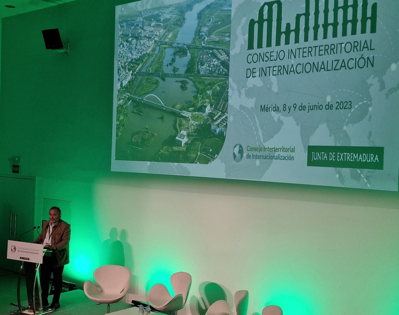 Rafael Espaa seala que las exportaciones de Extremadura se han incrementado en un 50 por ciento durante los ltimos cuatro aos