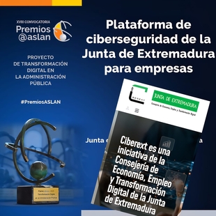 La plataforma CIBEREXT, seleccionada para participar en los Premios @aslan 2026