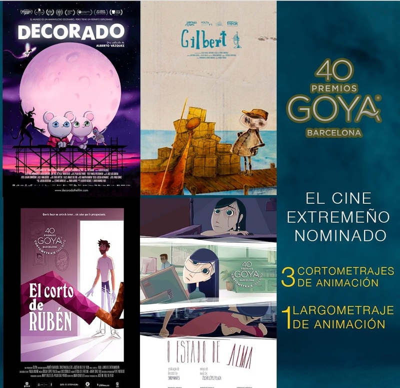 Cuatro producciones extremeñas nominadas en los Premios Goya 2026