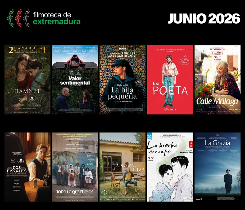 La Filmoteca de Extremadura proyectará quince películas enmarcadas en seis ciclos durante el mes de junio