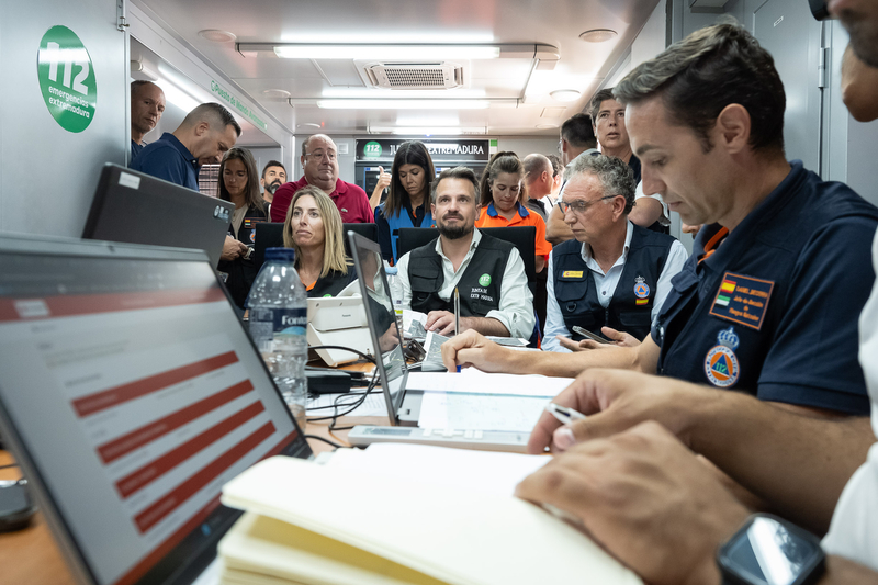 Se mantiene la situación operativa 2 del Plan Infocaex y el nivel 2 del Infoex en el incendio de Las Hurdes