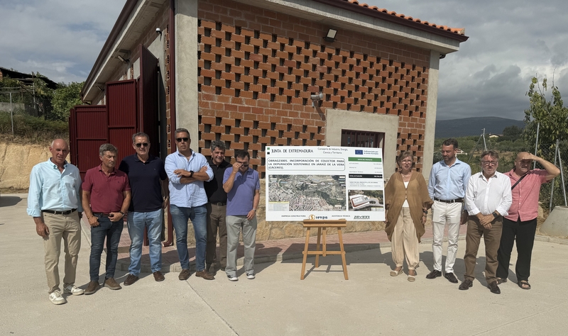 Mercedes Morán visita la nueva EBAR de Jaraíz de la Vera en la que la Junta ha invertido casi 900.000 euros